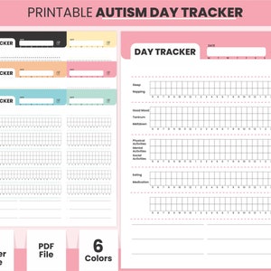 Printable ADHD Child Care Log Book, A4 Autism Planner, Kids Therapy Worksheet, Behavioural Log, Autism Toddler Journal, Autism Mom Tracker