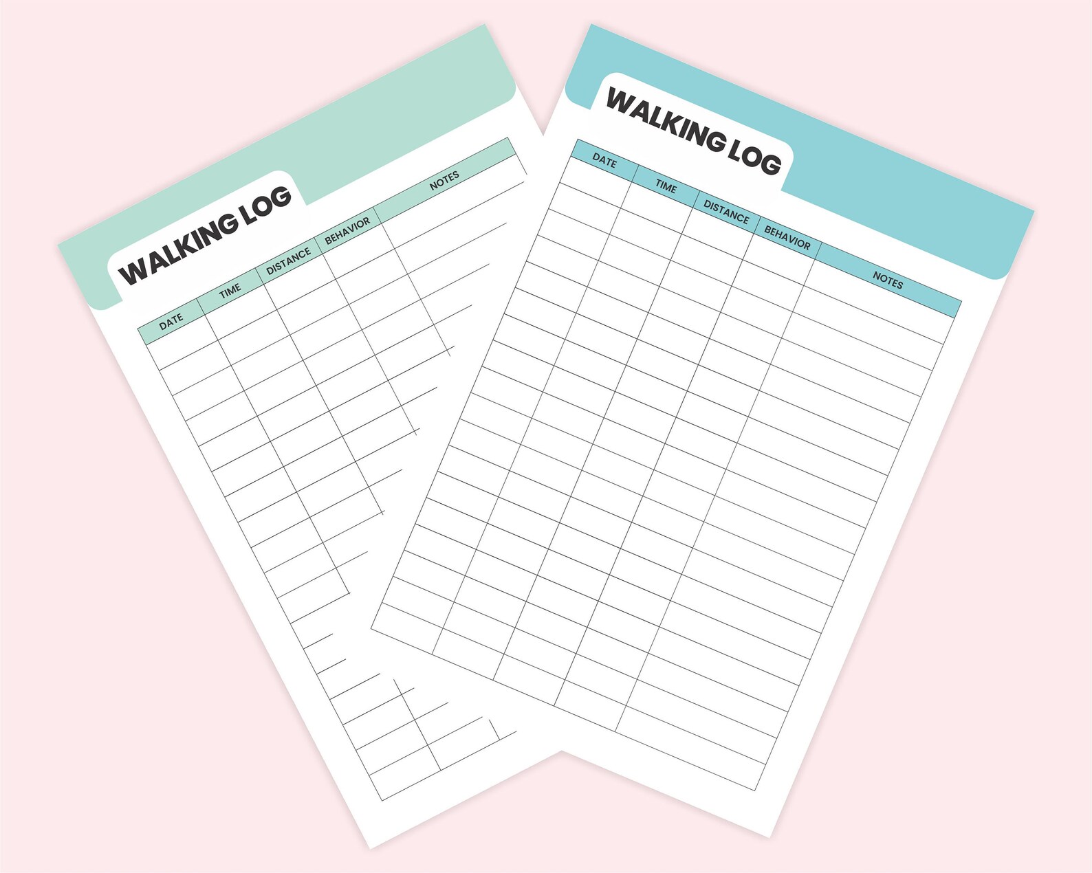 Printable Dog Walking Tracking Sheet PDF Template Digital Dog Etsy UK