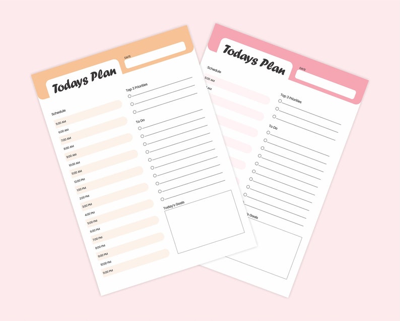 Printable A4 day planner 2022, todays plan templat, PDF Work Plans Tracker, Adhd Planning Journal, productivity sheet, Letter priority planner, Organizer Priorities, Worksheet Pad, Hourly Organizer, Todays schedule, Undated Simple Diary, Day Work