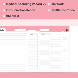 Printable Family Home Binder, A4 Health Care Planner, Family Emergency ...