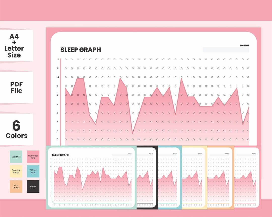 Printable Daily Sleep Tracking Sheet, Sleep Chart Notes, Sleep Log