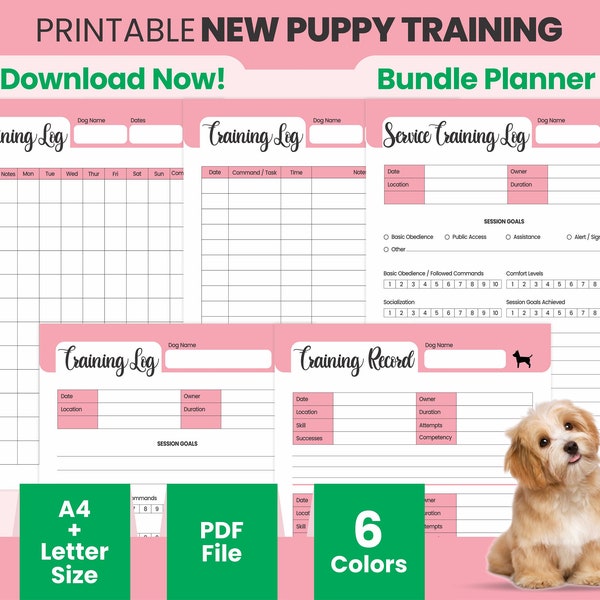 Dog Training Plan Template Etsy Dog Training Plan Template Etsy