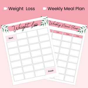 Printable Bariatric Planner, Gastric Sleeve Tracker, Bariatric Surgery ...