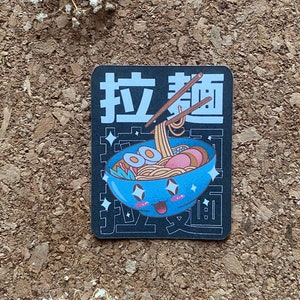 Ramen Noodle Sticker Chibi Food Sticker Asian Noodle Sticker Manga Food Sticker Anime Food Sticker - Matte Finish