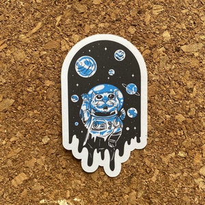 Weltraum-Katzenaufkleber Astronauten-Aufkleber Weltraum-Kitty-Aufkleber Galaxie-Aufkleber Weltraum-Aufkleber Weltraum-Nebel-Aufkleber - matte Oberfläche