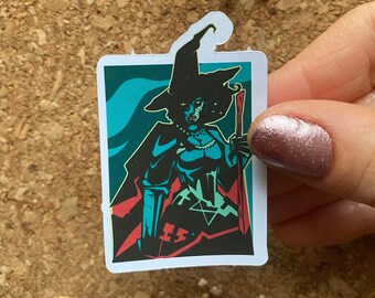 Dark Witch Matte Sticker: Badass Witchcraft, Wiccan, Pagan