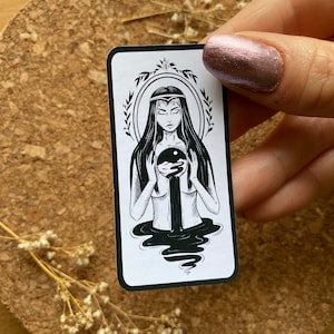 Adesivo magico Wiccan Woman Adesivo pagano Adesivo Stay Wild Moon Child Adesivo esoterico Adesivo magico Creature - Finitura opaca