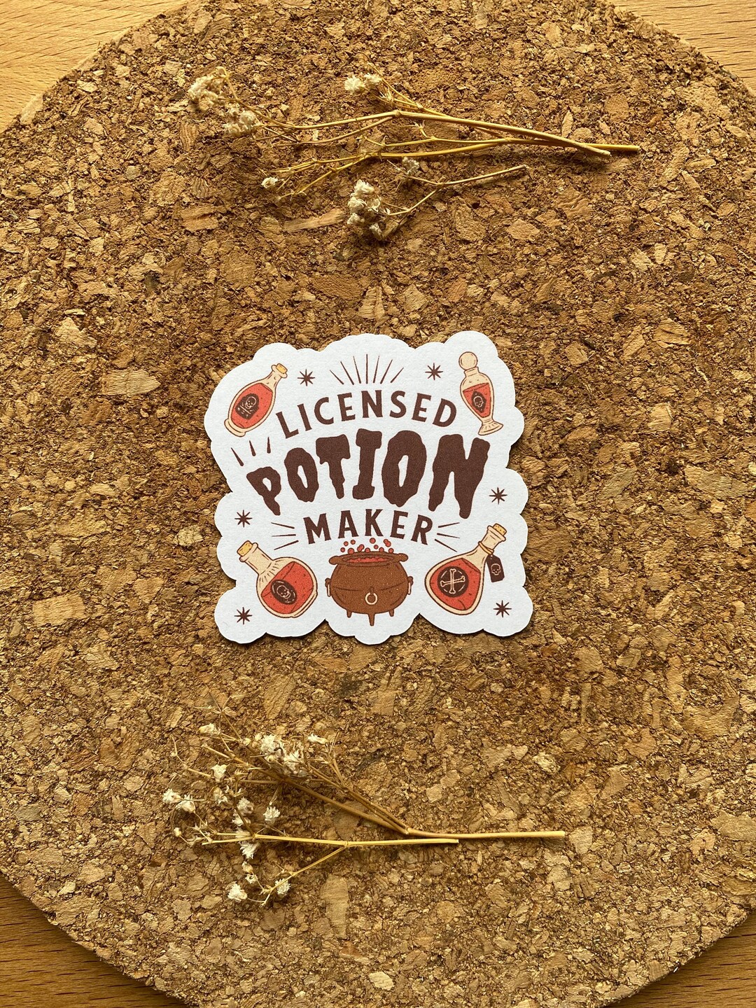 Elixir Brew Sticker Licensed Potion Maker Sticker: Witchcraft Fantasy Elixir - Matte Finish ...