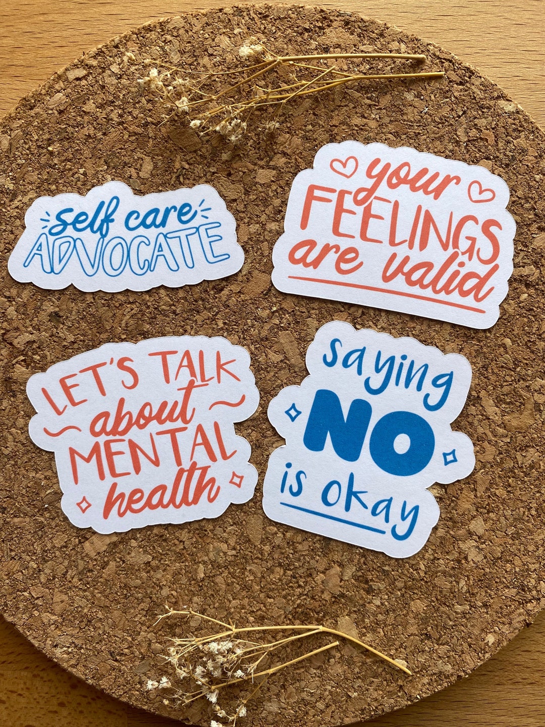 Mental Health Sticker Set: Neurodiversity, Self Care, Feelings (die Cut ...