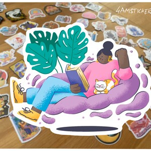 Verrückte Buchlady Aufkleber Bücherwurm Kindle Sticker Bücherwurm I Liebe Lesebuchsticker 2020