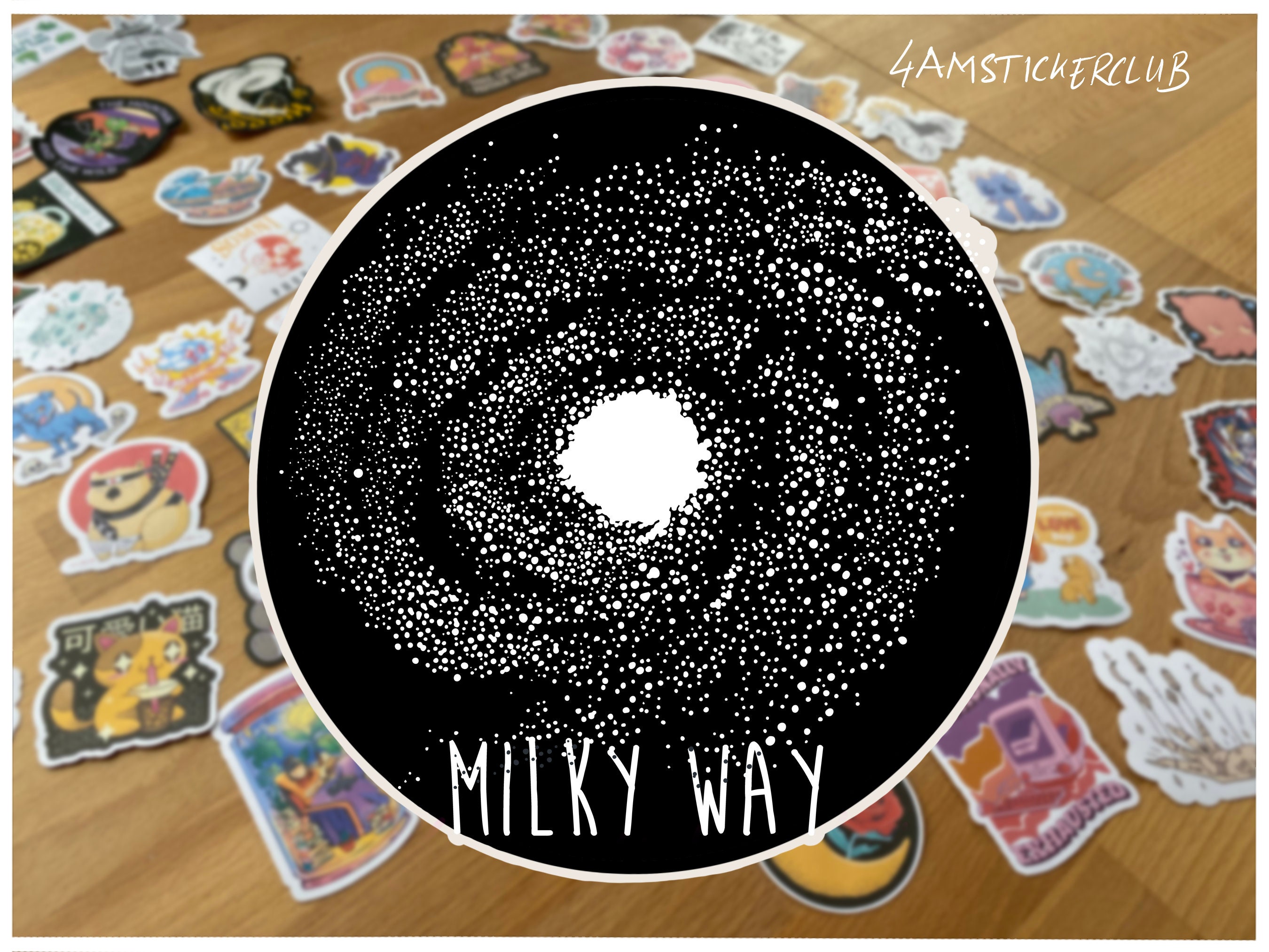 Milky way sticker cosmic planet constellation sticker astronomical sticker space galaxy universe artwork astrophysics star sticker artwork