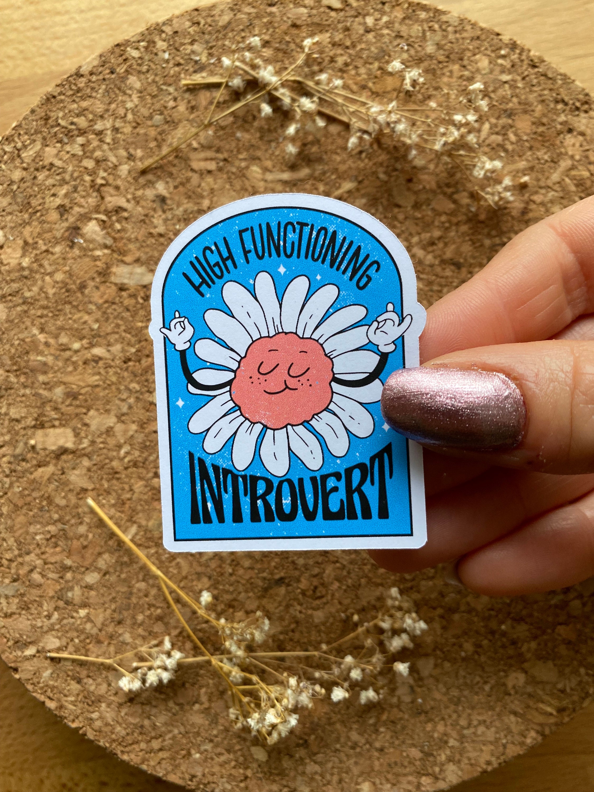 High Functioning Introvert Sticker Introvert Sticker Extrovert - Etsy