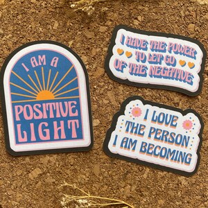 Selbstermächtigungs-Aufkleber Täglicher Affirmations-Aufkleber Body Positivity-Aufkleber Motivationsaufkleber-Set - Matte Oberfläche