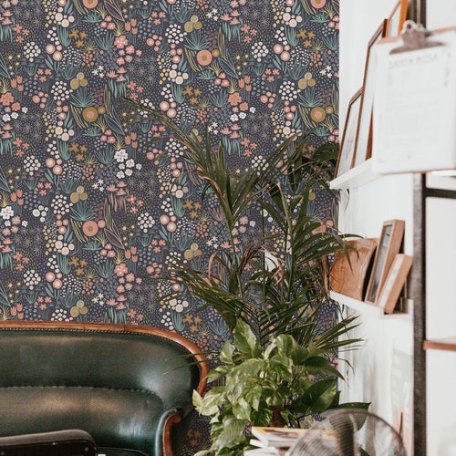 Mexican Wallpaper Birds Peel and Stick Removable Wall - Etsy