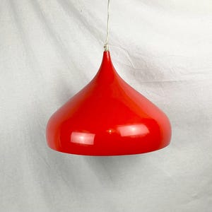 Ceiling light chandelier lampshade suspension wall lamp in red metal vintage shabby chic