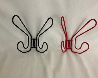 Pair of Red and Black Coat Hooks Model Fran by IKEA 1980 Vintage Old French Antique Etsy