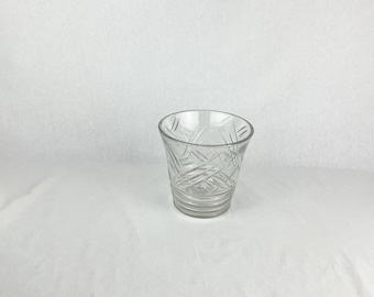 Very beautiful Baccarat style vase daum muller unsigned hand cut made in France vintage art deco french antique shabby chic boho