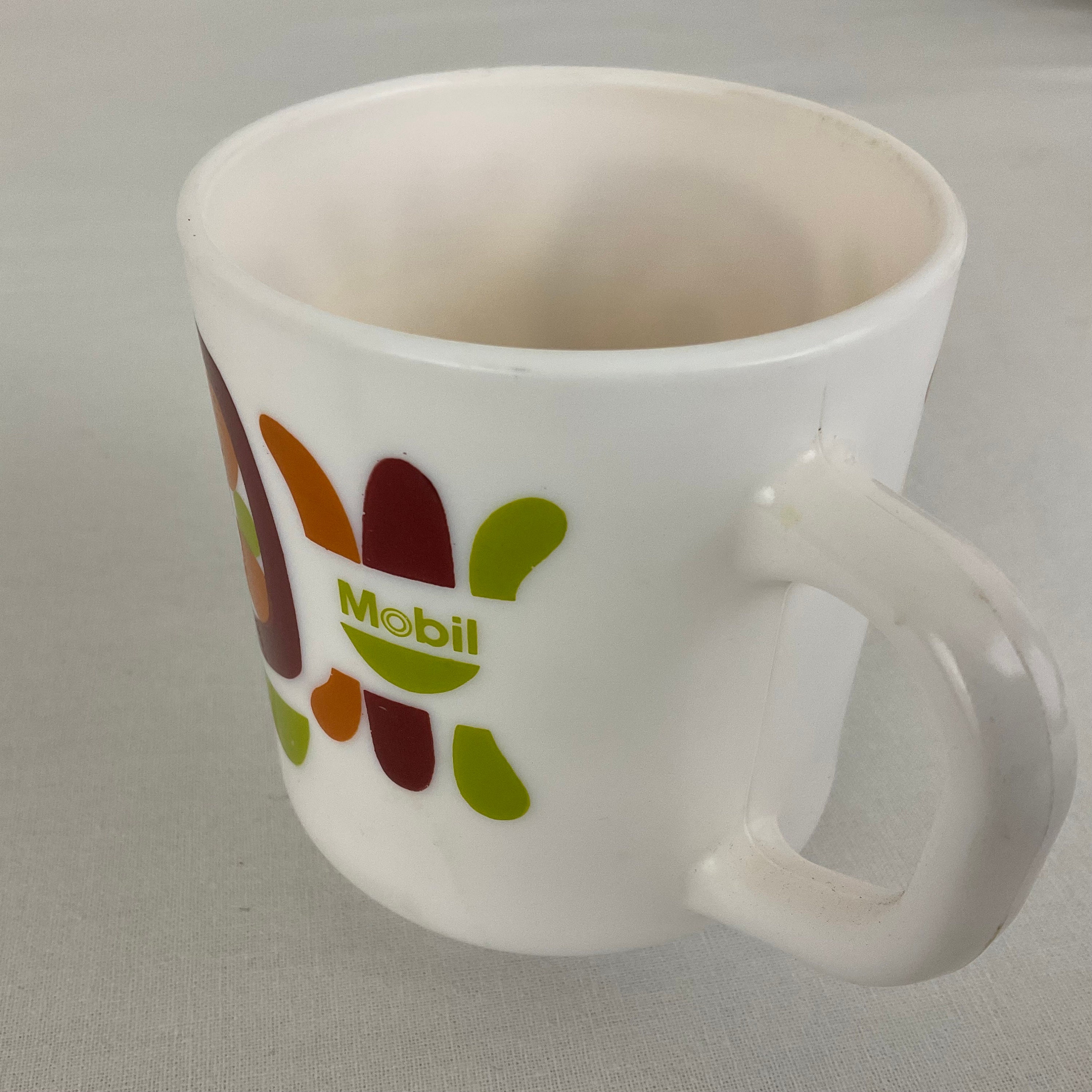 Lot De 6 Mugs Vintage Publicitaires MOBIL - Céramique - Occasion