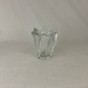 Crystal vase signed art vannes made in France vintage art nouveau art deco shabby chic french antique