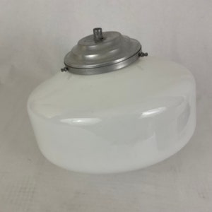 vintage 1930s white glass ceiling light shabby chic vintage