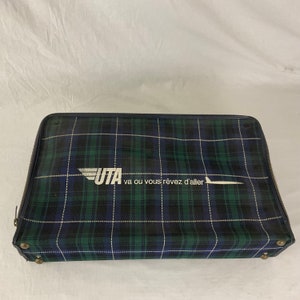 UTA French Airlines stewardess cabin suitcase French airline Go where you dream of going vintage shabby chic concorde