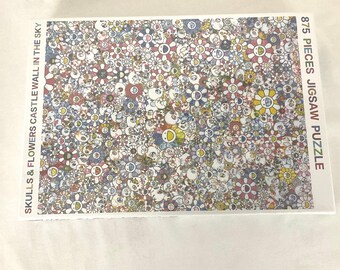Takashi Murakami Jigsaw Puzzle SKULLS & FLOWERS Wall in the Sky