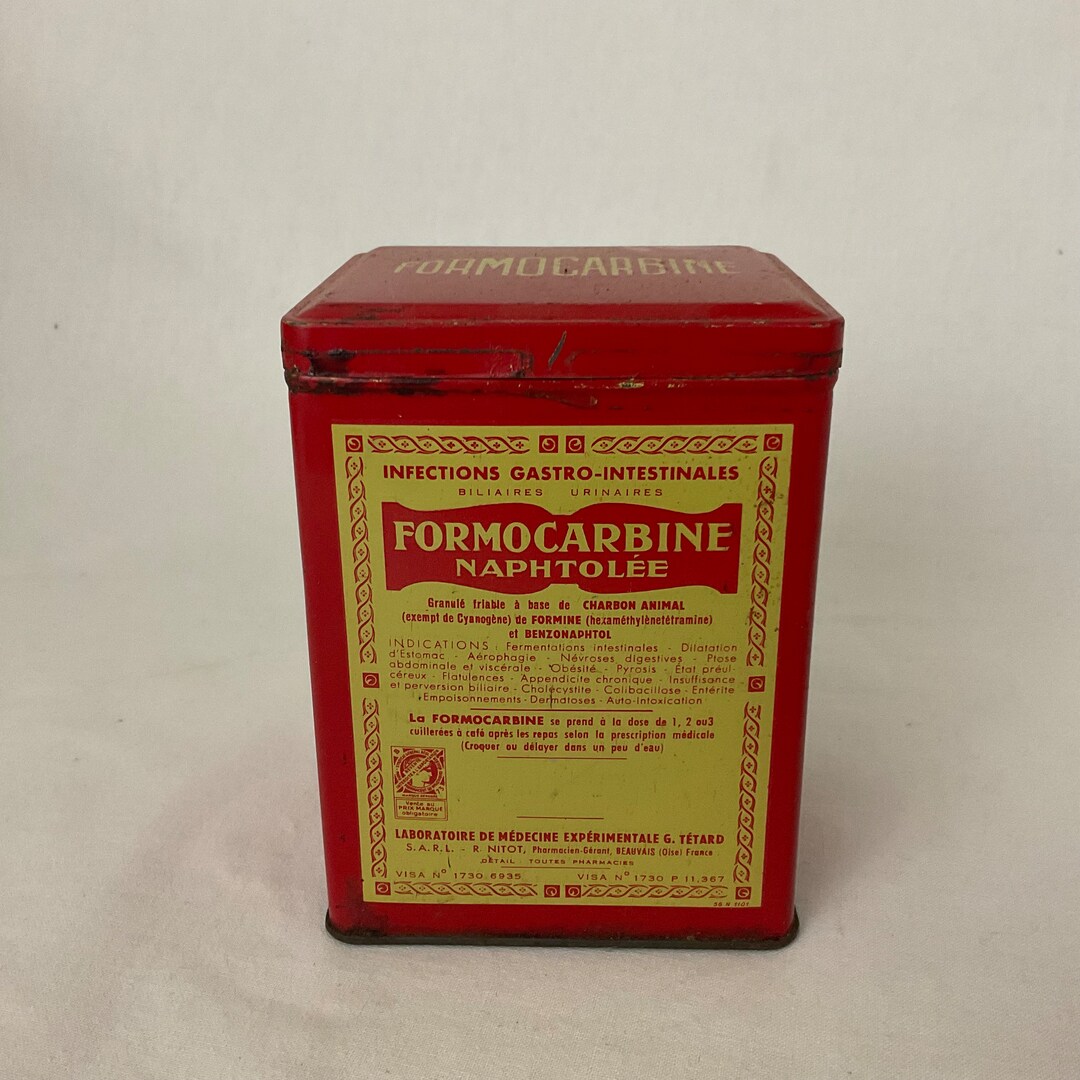 Vintage Naphtholated Formocarbine Rectangular Metal Box Etsy — free download