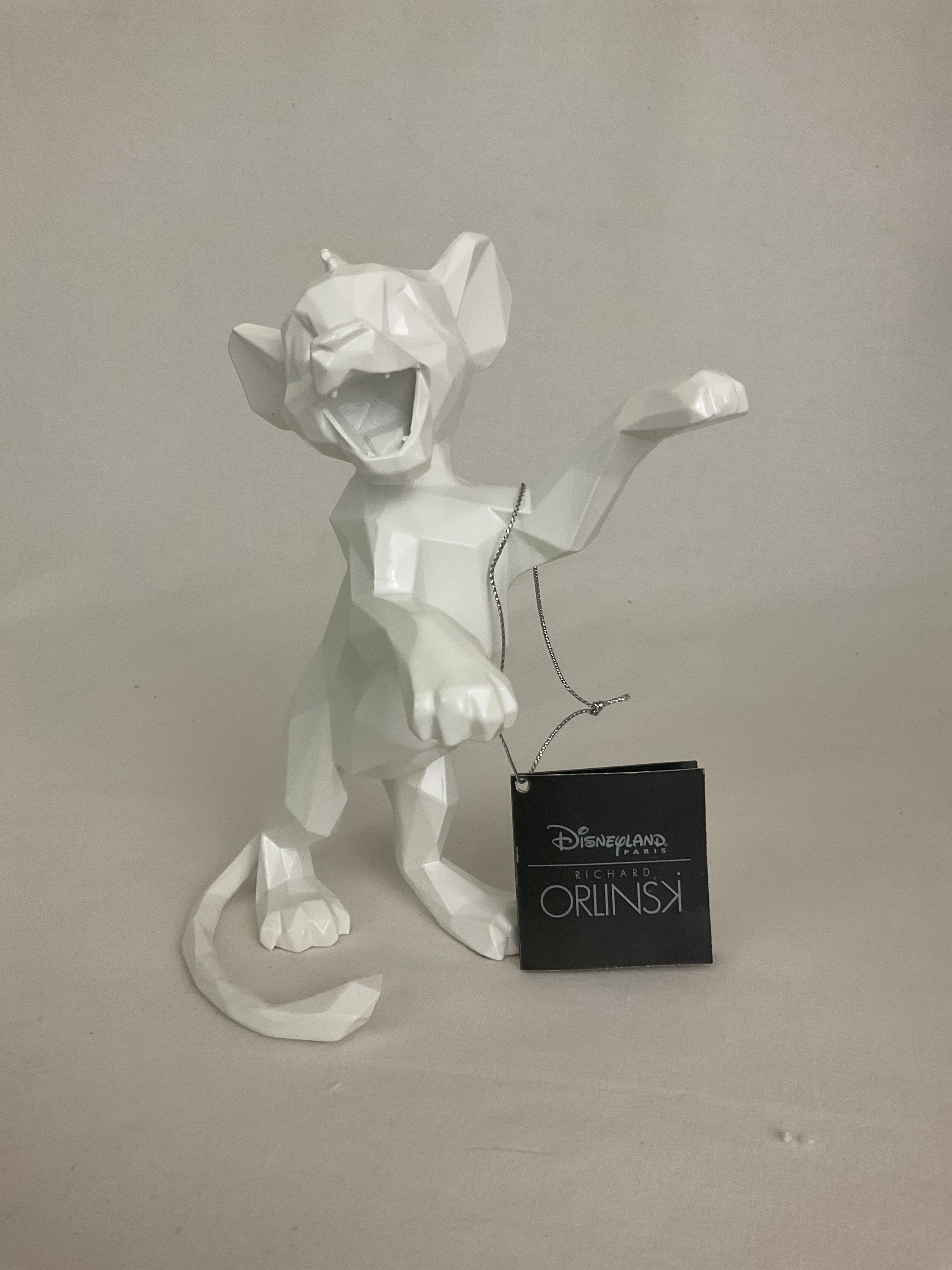 Figurine Richard Orlinski Simba – édition Limitée Blanche, Porcelaine, Jamais Exposée