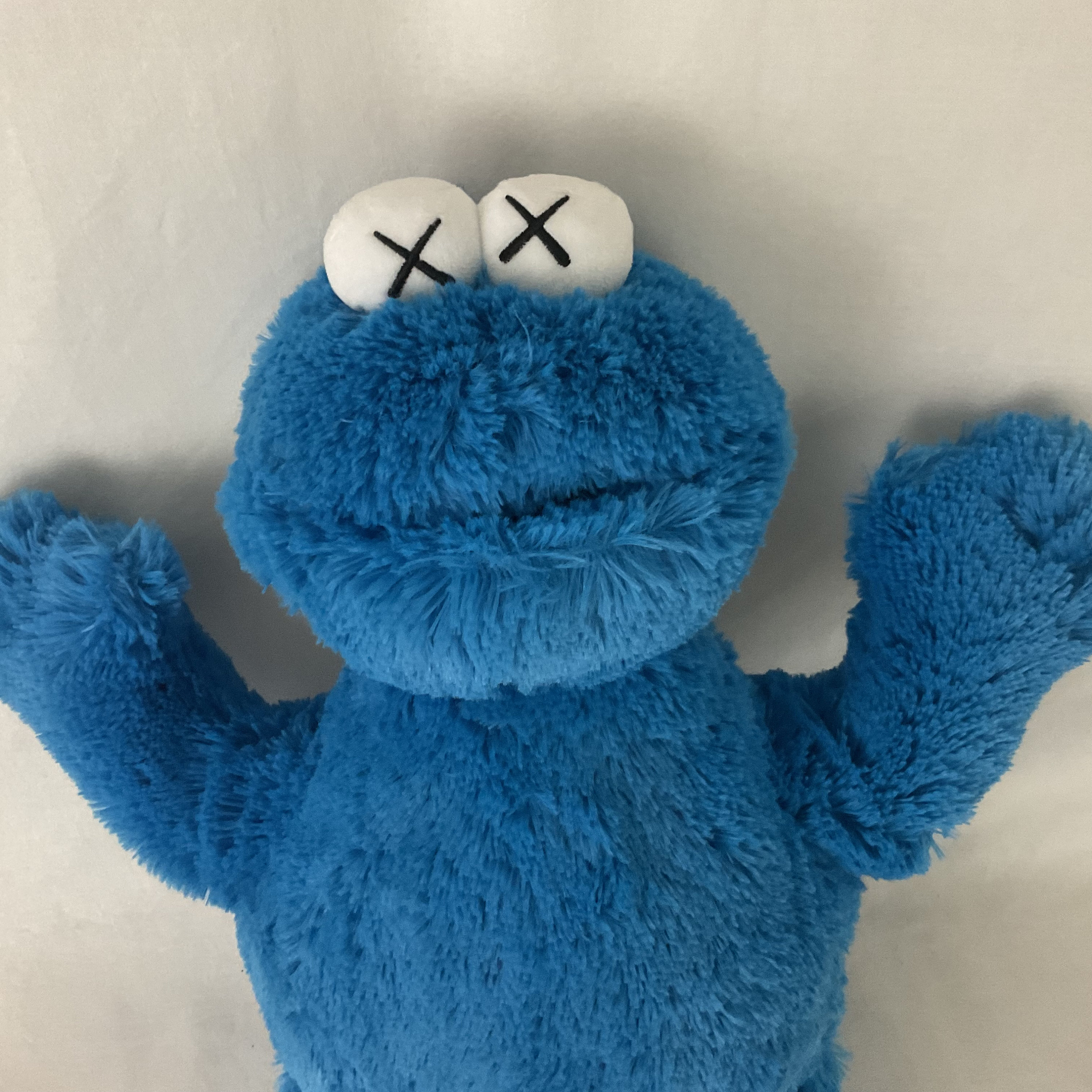 Plush Cookie Monster Blue Kaws Sesame Street UNIQLO Etsy