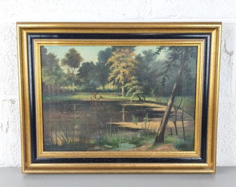 Antique painting André Allard