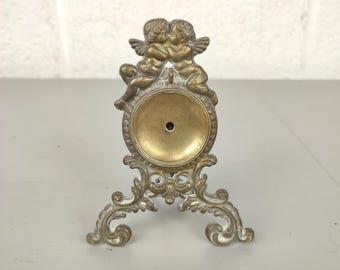 Antique pocket watch holder / stand in brass