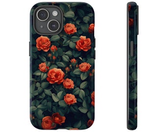 Leaves And Roses iPhone Tough Case