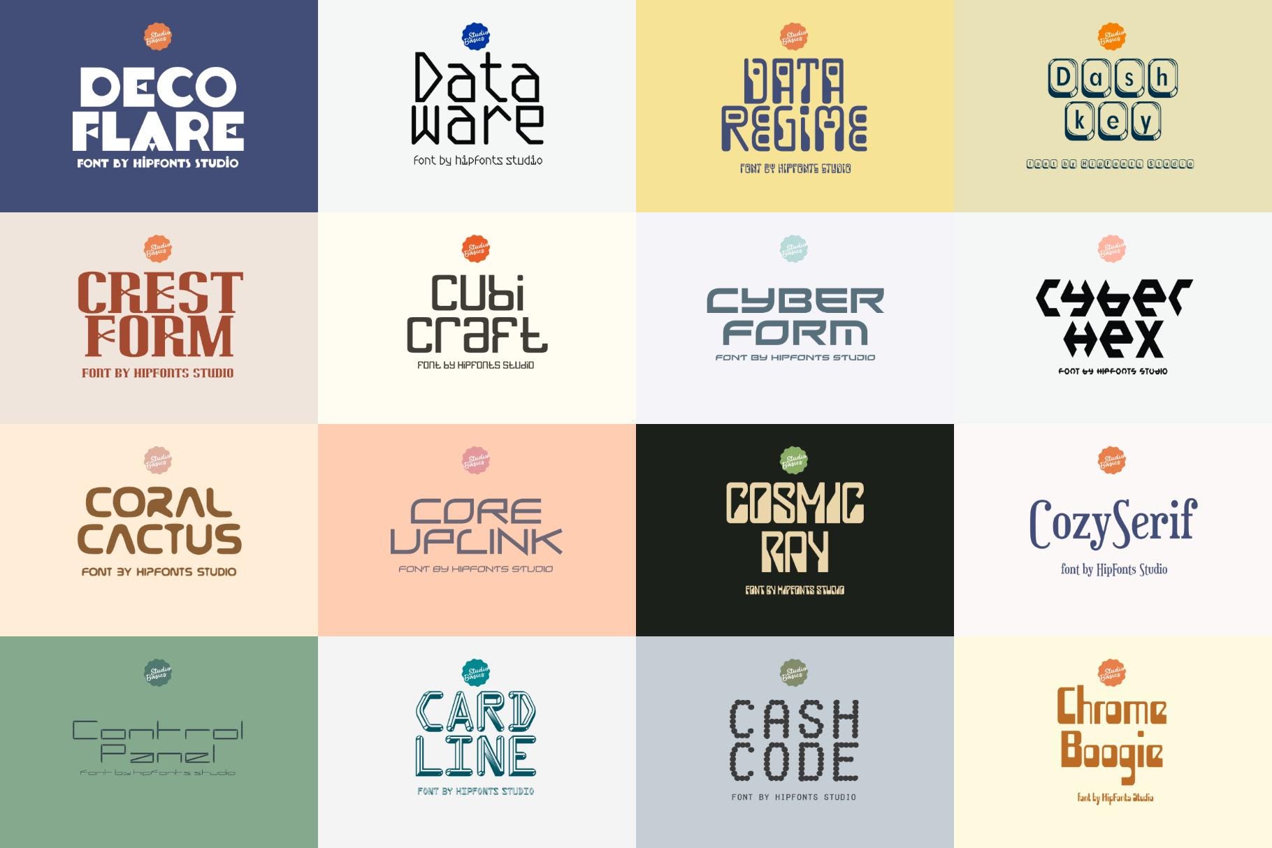 All-purpose Font Toolbox – 200 Fonts for Canva, Cricut, Corji, Templett ...