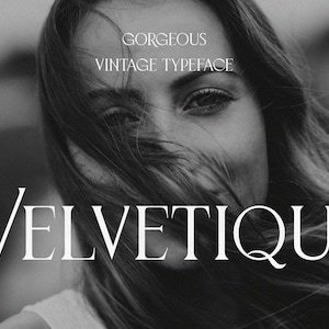 Velvetique Font: Luxuriöse Eleganz für High-Fashion, Magazine und Hochzeiten - Erhöhen Sie Ihre Designs mit Raffinesse!