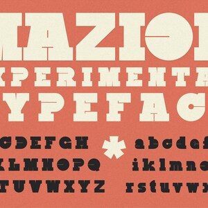 Mazion - Experimental Font | Thick Font, Canva Font, Cricut Font, Procreate Font, Poster Font, headline Font, Branding Font