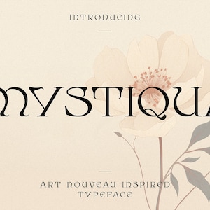 Elegancia Art Nouveau: Fuente decorativa Mystiqua: perfecta para un lujo vintage, diseños intrincados y una sofisticación atemporal. Descarga instantánea.