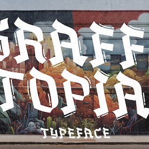 Graffitopia - Police Urban Graffiti | Police de marquage, police de skate, police hip hop, police urbaine, police d&#39;art mural, police de pinceau,