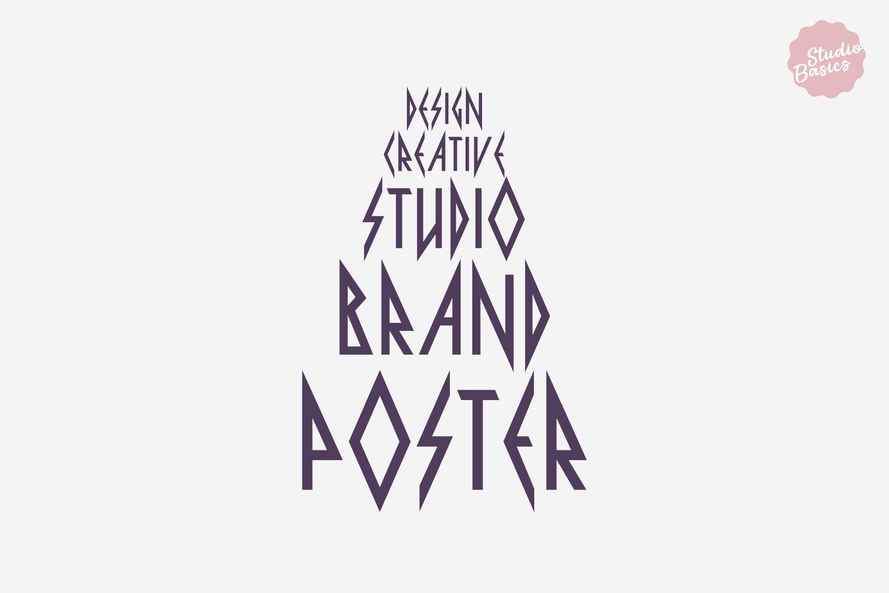 Metal Viper Font – Heavy Metal Angular Display | Sharp Aggressive ...