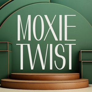 Moxie Twist - Minimal 1930s Inspired Font | Clean, Simple, Classy, Beautiful, Chic, Fashion, Luxury, Elegant