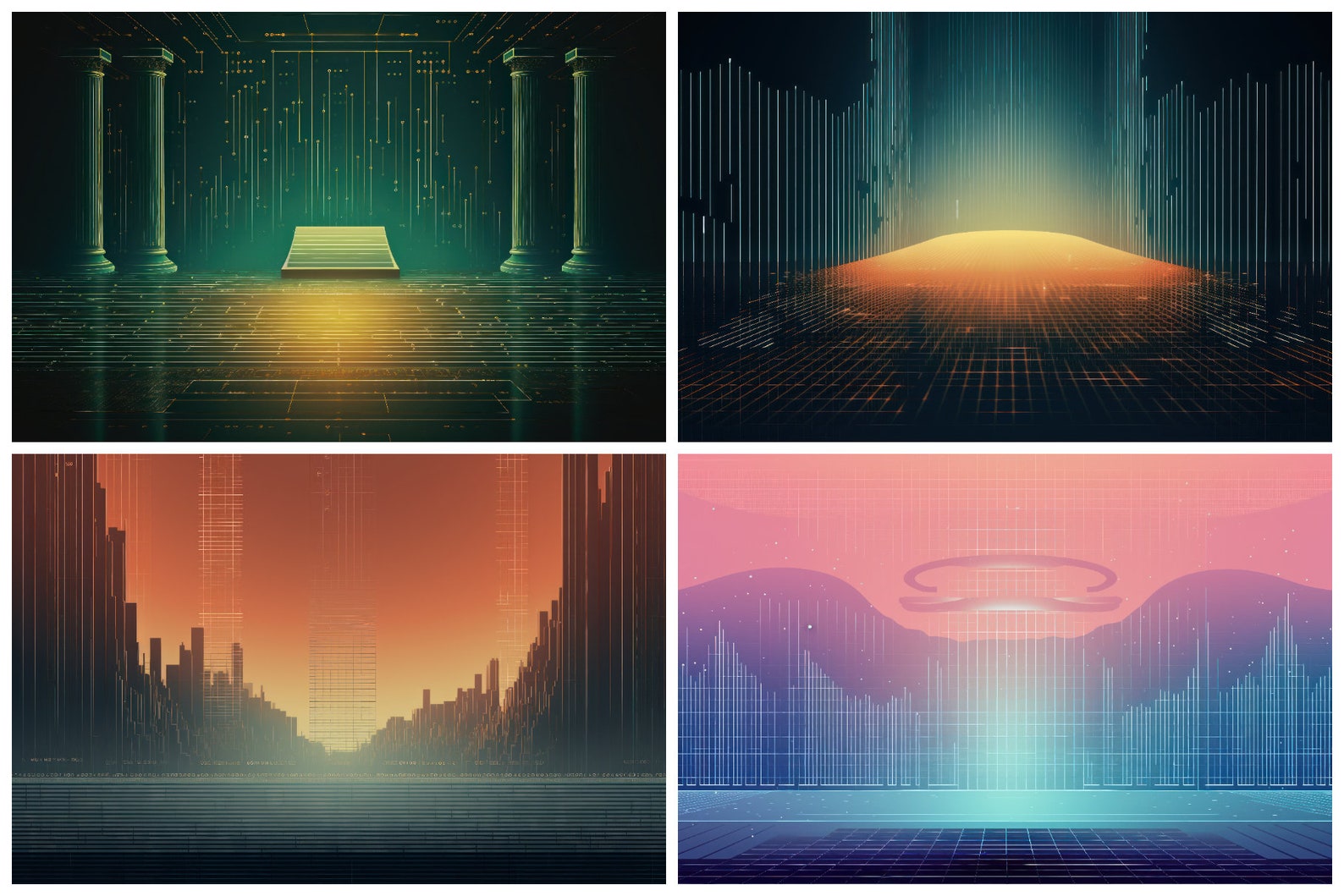 16 Abstract ASCII Art Backgrounds for Your Projects | Instant Download ...