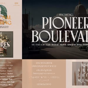 Art Deco Font Bundle - 21 Elegant 1920s & 1930s Fonts. Gatsby, Vintage ...