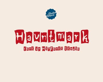 Hauntmark – Terrifying Horror Display Font for Spooky Projects (Studio Basics) Instant Download