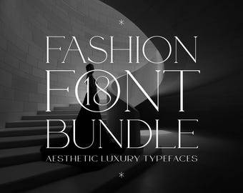 18 Stylish Fashion Fonts | Logo Fonts, Wedding Fonts, Cricut Fonts, Procreate Fonts, Canva Fonts - Instant Download
