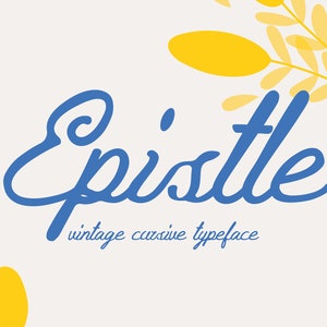 Epistel - Vintage kursivt typsnitt | Skripttypsnitt, kursivt typsnitt, bröllopstypsnitt, Cricut-typsnitt, handskriftstypsnitt, autentiskt typsnitt, scrapbook-typsnitt