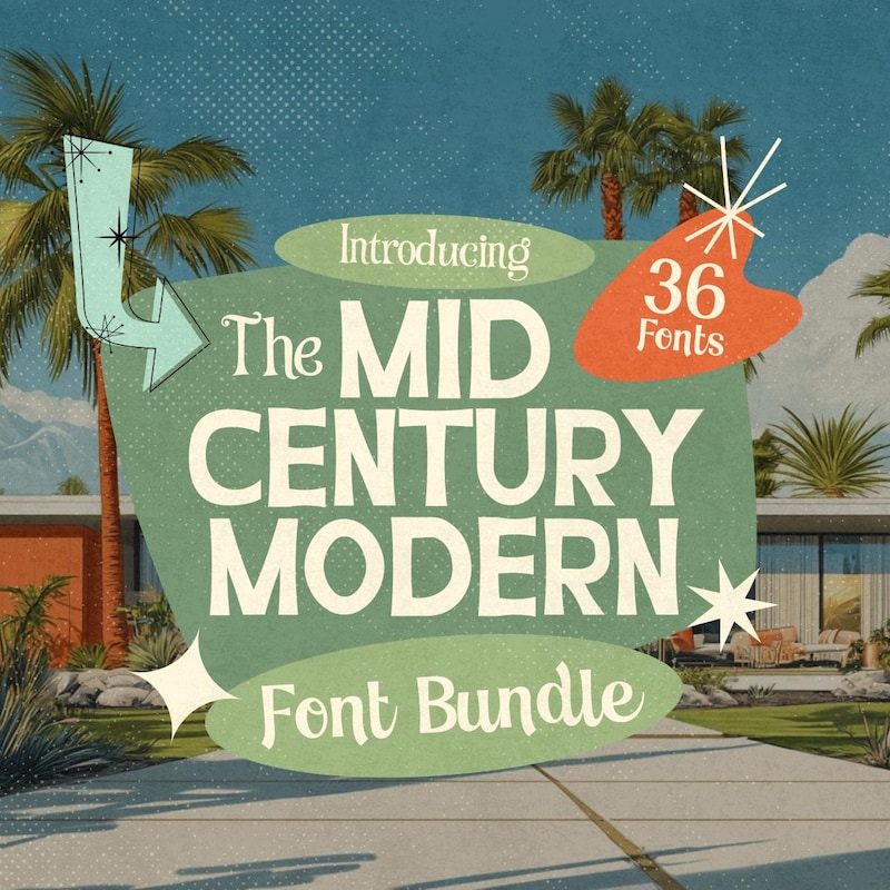 Mid Century Modern Wall Art Etsy