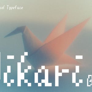 Hikari Byte - Minimal Pixel Font Inspired by Japanese Culture | Retro Gaming, Anime Typography, Digital Design, & Multilingual Support