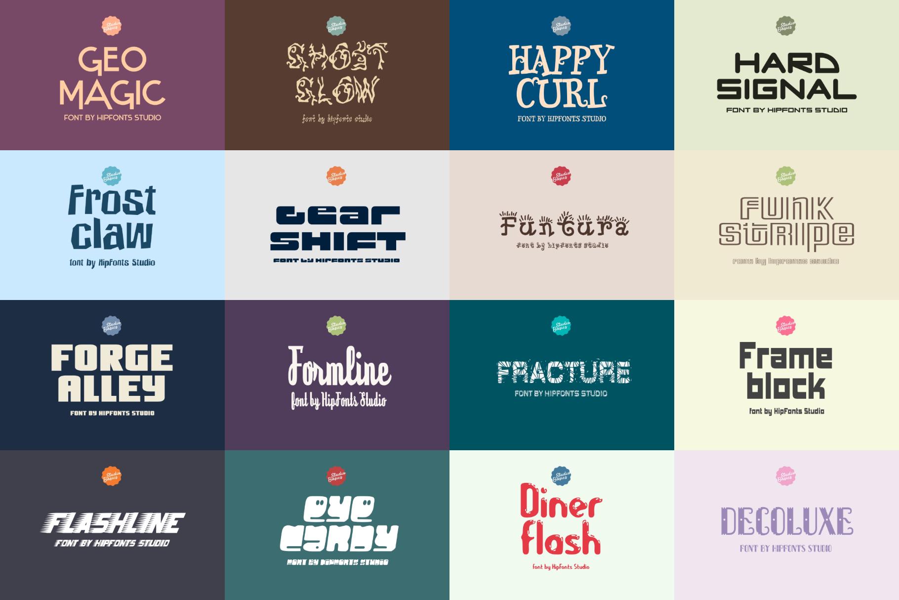 All-purpose Font Toolbox – 200 Fonts for Canva, Cricut, Corji, Templett ...
