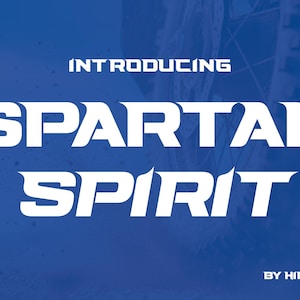 Spartain Spirit Racing Font | Bold Sports Typeface in Regular, Oblique for Speed-Inspired Logos, Posters and Branding