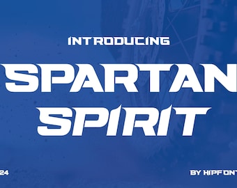 Spartain Spirit Racing Font | Bold Sports Typeface in Regular, Oblique for Speed-Inspired Logos, Posters and Branding