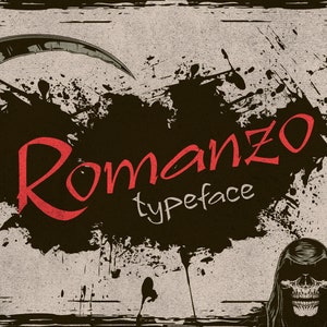 Romanzo – Creepy Font | Horror Font, Spooky Font, Scary Font, Halloween Font, Handmade Font, Grunge Font, Sharp Font, Sinester Font